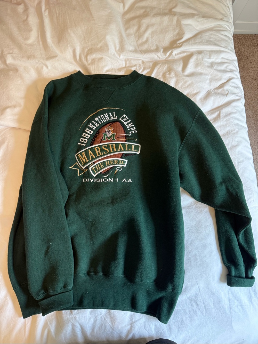 Vintage Marshall The Herd Green Crewneck Sweatshirt